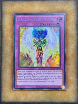 Yugioh Draco-Utopian Aura POTE-EN079 Secret Rare NM - Image 1