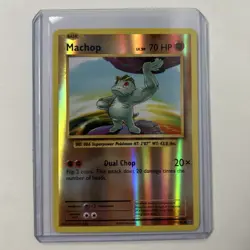 Machop 57/108 Reverse Holo Evolutions Common 2016 Pokemon Card Near Mint-Mint - Image 1