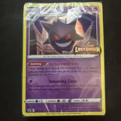 Sealed Gengar SWSH241 NM Mint Lost Origin Prerelease SWSH Promo Stamp Card - Image 1