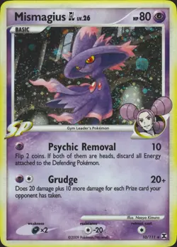 Mismagius GL 10/111 Holo Rare Rising Rivals Pokemon Card LP - Image 1