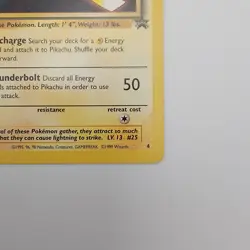 Pokemon Pikachu Promo Card Pokemon The First Movie (1999) Promo LP - Image 5