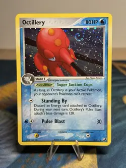 Octillery 10/115 Ex Unseen Forces Holo Rare Vintage Pokemon TCG Card MP SWIRL - Image 1