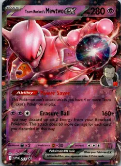 Team Rocket's Mewtwo ex Promo SV: Scarlet & Violet Promo Cards 216 NM - Image 1