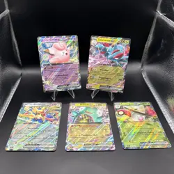 Pokemon 5 Card EX Lot - All Holo - Near Mint - Mixed Variety - Exact Cards Shown - Image 1