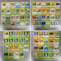 87 POKEMON MIXED CARDS TCG COMMONS/UNCOMMONS JUNGLE SET PARAS JIGGLYPUFF NIDORAN - Image 1