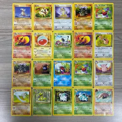 87 POKEMON MIXED CARDS TCG COMMONS/UNCOMMONS JUNGLE SET PARAS JIGGLYPUFF NIDORAN - Image 5