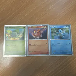 151 Promo Card Bundle: Bulbasaur, Charmander, Squirtle - SVP046 SVP047 SVP048 NM - Image 1