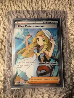 Lillie’s Determination Mega Evolution 169. Near Mint Holo English Pokemon Card - Image 1