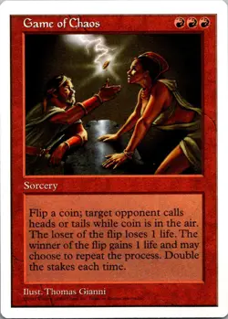 1997 Magic the Gathering J Game of Chaos Core/Rare #232 - Image 1