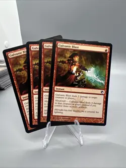 Magic The Gathering - Galvanic Blast x4. Scars of Mirrodin. Regular. Common. NM. - Image 1