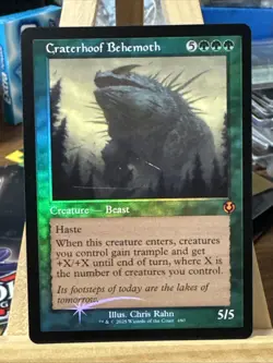 MTG *Craterhoof Behemoth Retro - Framed Foil X1*(NM) Innistrad Remastered Magic - Image 1