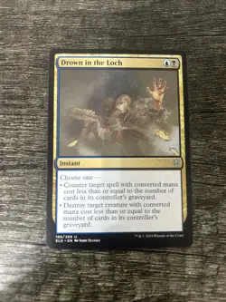 MTG 1x Drown in the Loch x1 LP Throne of Eldraine - Image 1