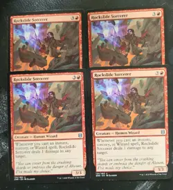 MTG ZNR Rockslide Sorcerer ×4 PACK FRESH 154/280 Free Shipping Zendikar Magic - Image 1