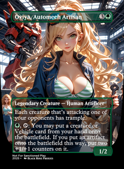 Oviya, Automech Artisan - MTG Anime Custom - Playtest - Image 1