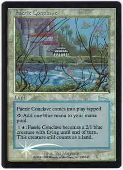 Faerie Conclave 1999 Urza's Legacy FOIL Colorless Uncommon Land MTG NM AZ3 - Image 1