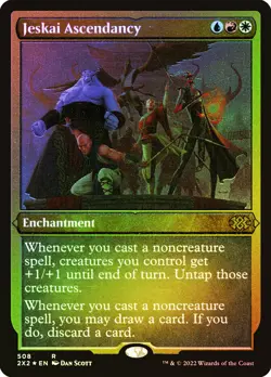 MTG FOIL Jeskai Ascendancy Foil Etched - Double Masters 2022 #508 - Image 1