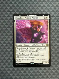 MTG Arachne, Psionic Weaver #0002 Rare Marvel’s Spider-Man (SPM) - Image 1