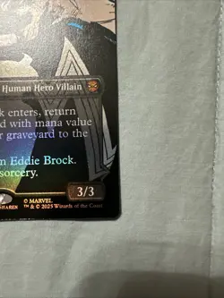 WOTC Marvel's Spider-Man Eddie Brock (0233) (Borderless) (MR) (Foil) NM Venom - Image 5