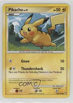 Pikachu Pokemon Platinum Supreme Victors #120 2009 - Image 1