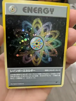 Pokemon Japanese Team Rocket Rainbow Energy Holo Rare Two SWIRLs - Image 5