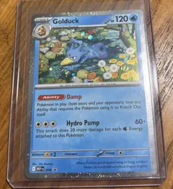 Pokemon TCG Mega Evolutions Golduck 008 Black Star Promo Holo English - Image 1