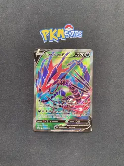 Pokemon TCG Eternatus V SWSH044 Black Star Promo Full Art LP. - Image 1