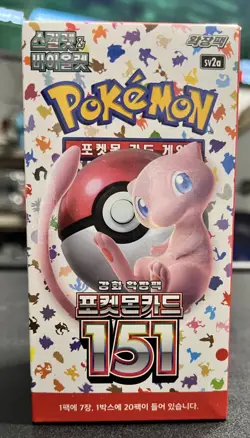 Pokemon TCG: Scarlet & Violet -151 Booster Box sv2a (Korean) - Image 1