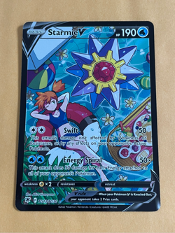 2022 Pokemon Astral Radiance Starmie V Full Art #TG13/TG30 - Image 1