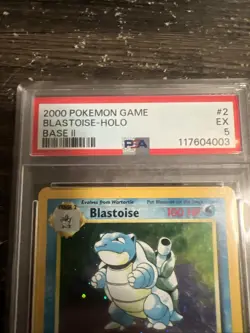Pokemon TCG Blastoise Holo Rare Base II 2/130 - Image 2