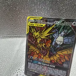 Pokemon TCG Moltres & Zapdos & Articuno GX Hidden Fates ETB FA Promo SM210 - Image 4