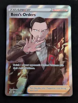 Boss's Orders (Full Art) 189/192 Swsh02: Rebel Clash Holo Pokemon TCG NM - Image 1