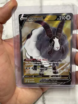 Pokemon Dubwool V 188/192 Rebel Clash Sword & Shield FULL ART NM/MT Pokemon TCG - Image 1