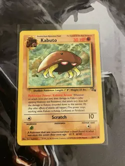 Pokemon TCG Kabuto W Gold Stamp Wizards Promo, WOTC 50/62 - Image 1