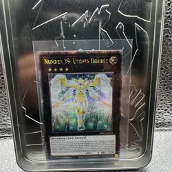 Yugioh! 1x Number 39: Utopia Double MP24-EN031 Quarter Century Secret Rare NM - Image 1