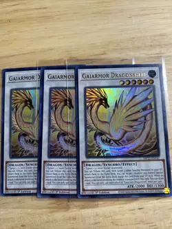 3x Gaiarmor Dragonshell 1st Edition Ultra Rare MP22-EN147 Yu-Gi-Oh! - Image 1