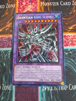 Yu-Gi-Oh! Egyptian God Slime RA01-EN029 Secret Rare 1st Edition Near Mint - Image 1