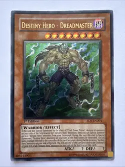 Yu-Gi-Oh TCG Destiny Hero - Dreadmaster EOJ-EN004 1st Edition Ultimate Rare - Image 1
