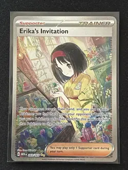 Pokemon TCG Scarlet & Violet 151 Erika's Invitation SIR Holo Card 203/165 - Image 1
