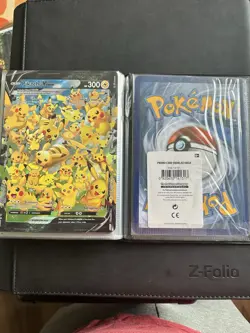 Pokemon TCG Jumbo Card Lot with Themed Binder Multiple Cards - Image 3