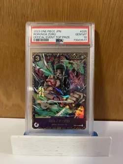 PSA 10 Roronoa Zoro OP01-025 Flagship Battle Promo ONE PIECE Card Japanese Grail - Image 1