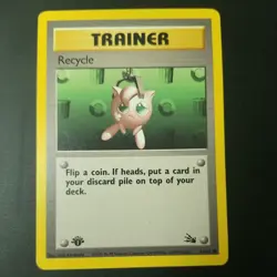 RECYCLE - 61/62 - 1st Edition Fossil - Common - Pokemon Card - NM/LP - Image 1