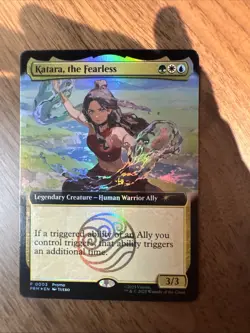SDCC 2025 Magic The Gathering X Avatar Katara The Fearless Promo Card IN HAND - Image 1
