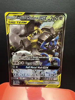 Pokemon TCG Lucario & Melmetal Tag Team GX SM192 Holo Promo Card Sun & Moon - Image 1
