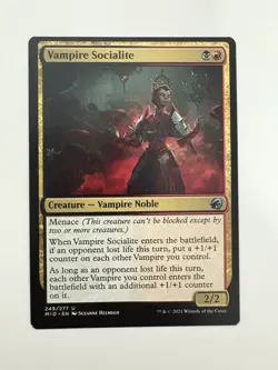 Vampire Socialite MTG Magic the Gathering Card NM Near Mint MID - Image 1