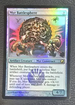 Myr Battlesphere Scars of Mirrodin Foil MTG NM Magic Card - Image 1