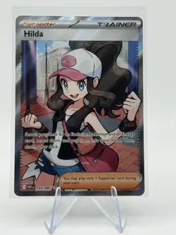 Hilda 164/086 Full Art Ultra Rare White Flare Holo Pokemon TCG Card - Image 1