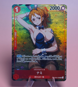 Nami Bunny Suit One Piece Custom Sexy Anime Waifu Trading Card FOIL - Image 1