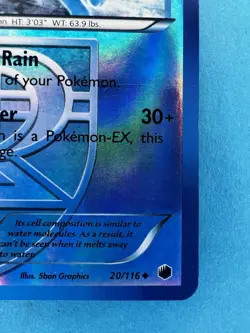 Vaporeon (Team Plasma) 20/116 Plasma Freeze Reverse Holo Pokemon Card - Image 5