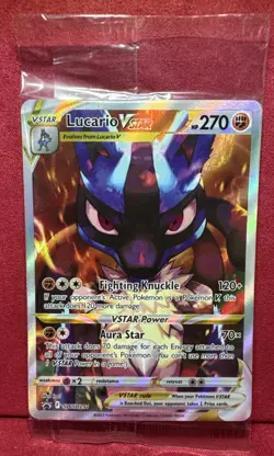 Lucario VSTAR SWSH291 SWSH: Sword & Shield Promo Cards Holo SEALED - Image 1
