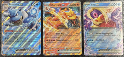 POKEMON BLASTOISE EX - CHARIZARD EX - JYNX EX CARDS (SET OF 3) - Image 1